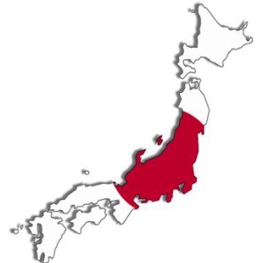 Flag map of Japan